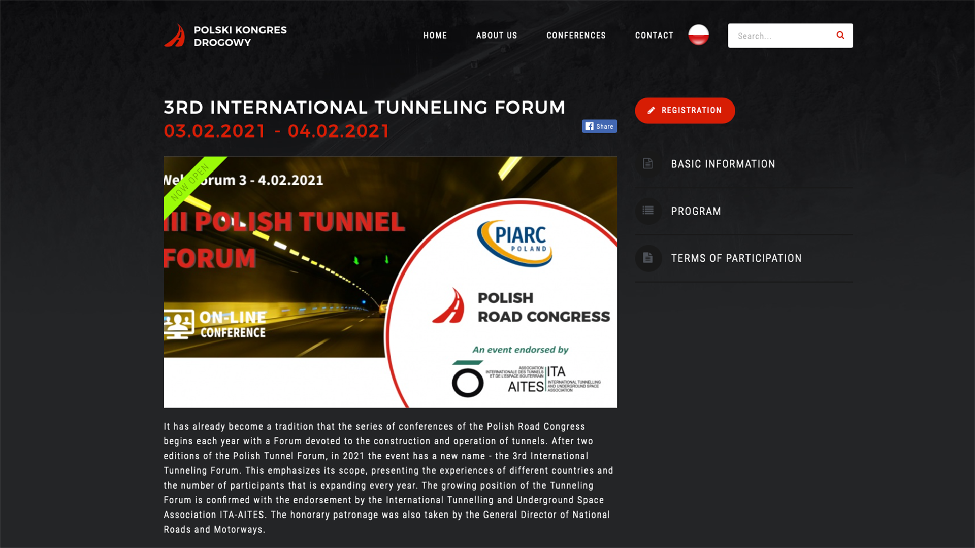 Feb. 2021: 3rd International Tunneling Forum